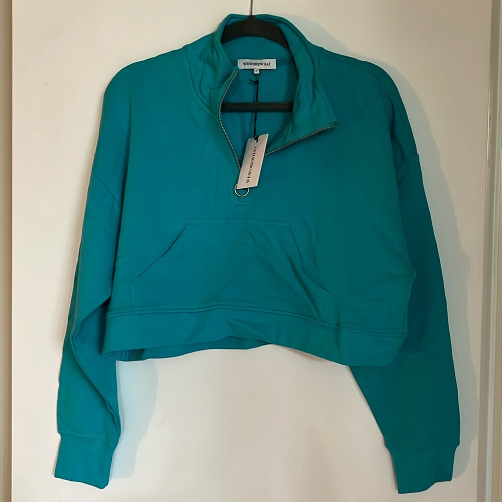 WeWoreWhat cropped sweatshirt set